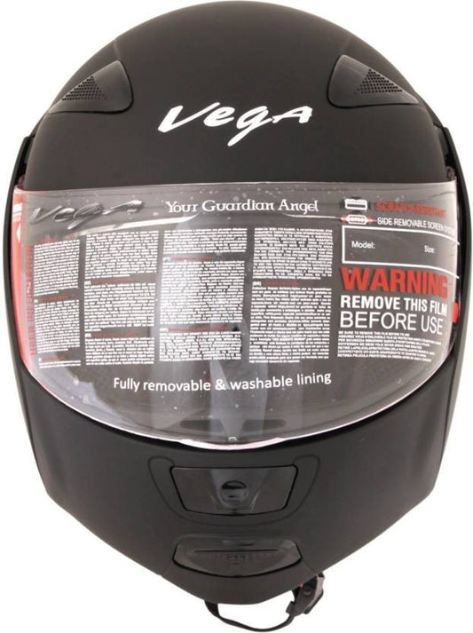 Vega Boolean Motorsports Full Face Helmet Black