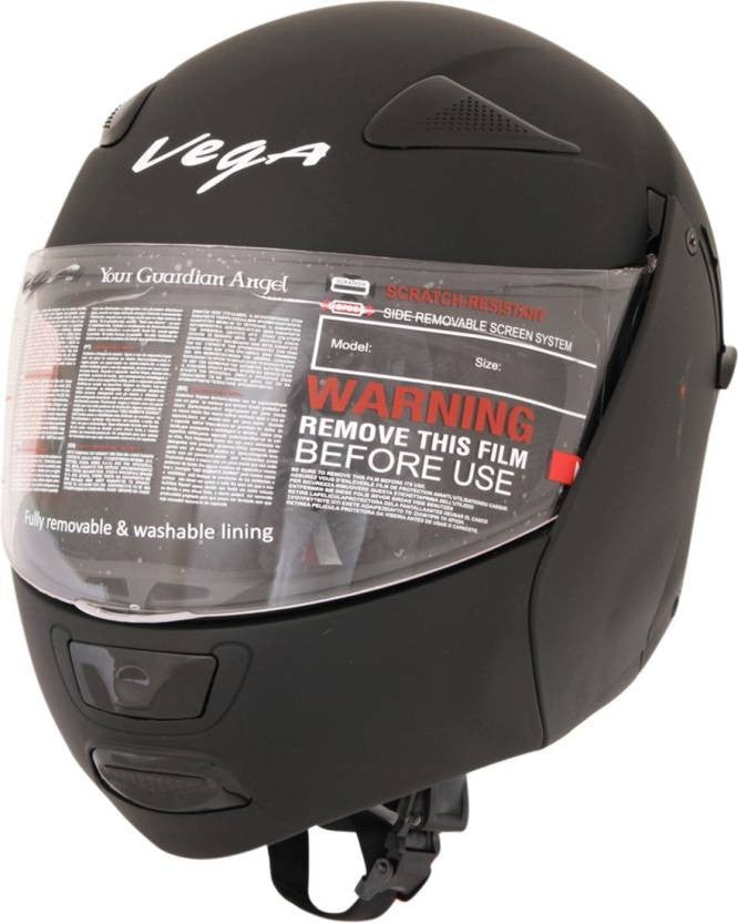 Vega Boolean Motorsports Helmet (Dull Black)