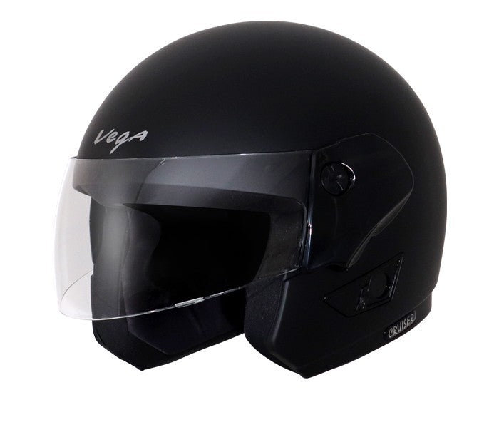 Vega Cruiser Dull Black Helmet