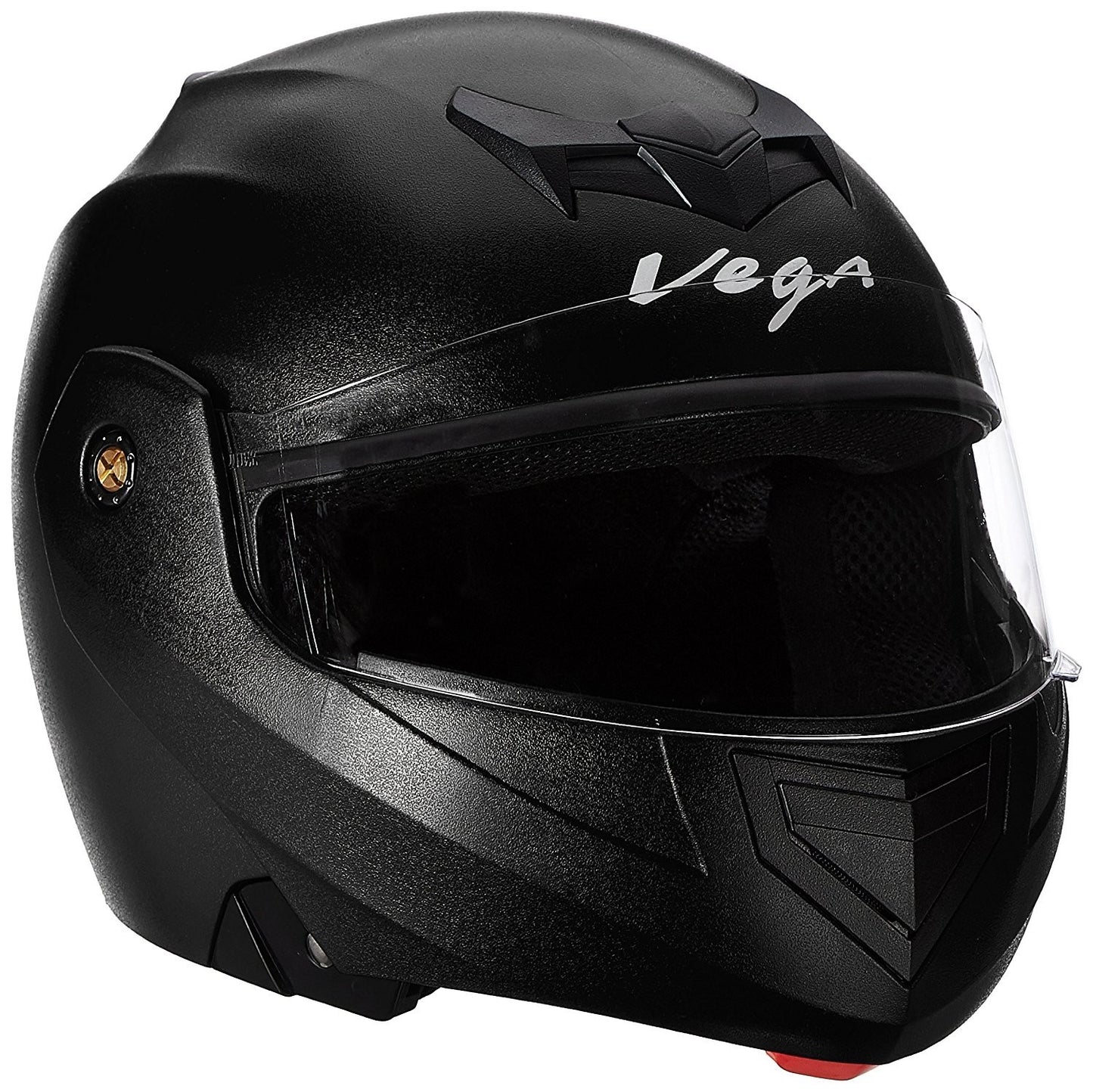 Vega Crux CRX-B-L Flip-up Helmet (Black, L)