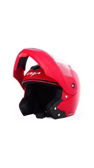 Vega Crux HE1283 Full Face Helmet (Red, L)