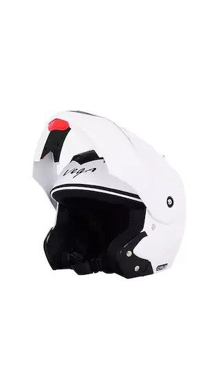 Vega Crux HE1284 Full Face Helmet (White, L)