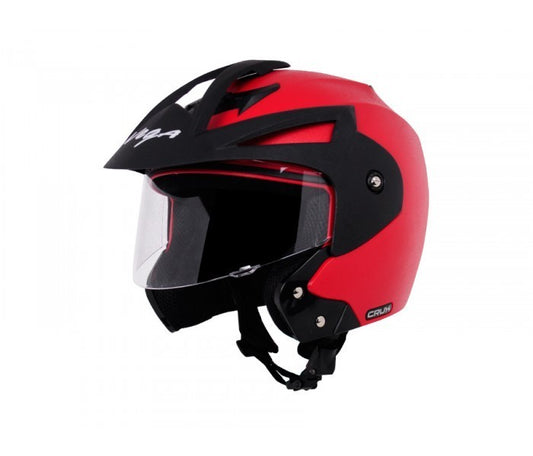 Vega Crux Open Face Red Helmet