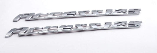 VP1 2 pcs Scooter Emblem Badge Decal 3D Tank Logo Access 125 Sticker for Suzuki Access(Both Side of Petrol Tank)