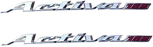 VP1 2 pcs Scooter Emblem Badge Decal 3D Tank Logo Activa 125 Sticker for Honda Activa 125(Both Side of Petrol Tank)