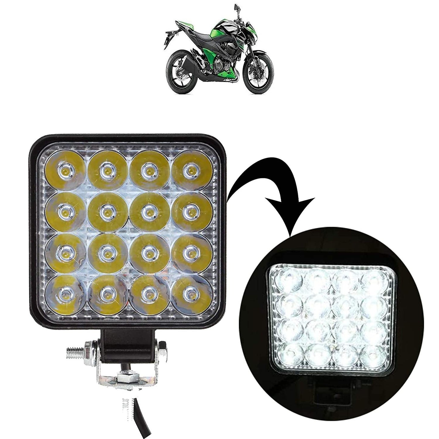 VP1 6 Led Bike Headlight/Side Marker/Driving Lamp for Kawasaki z800