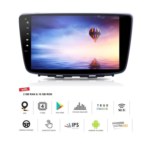 VP1 9 Inch 1080p Touch Screen Double Din Player Android 8-1 Stereo with GPS/Wi-Fi/Navigation/Mirror Link Compatible Baleno