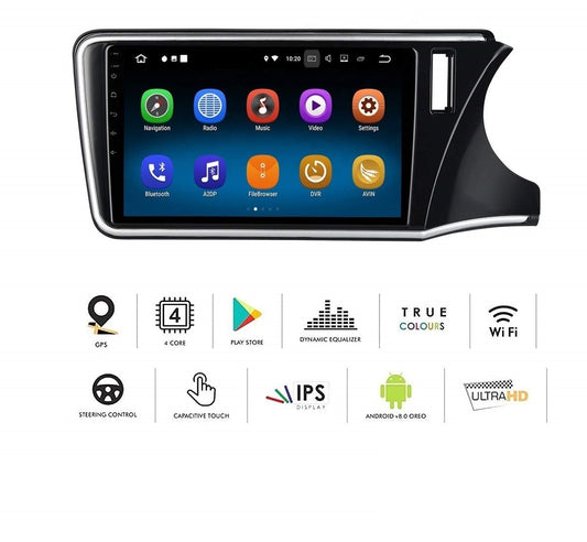 Android MP4 Music Player Touch 2GB Ram For Honda City-14 Onwards