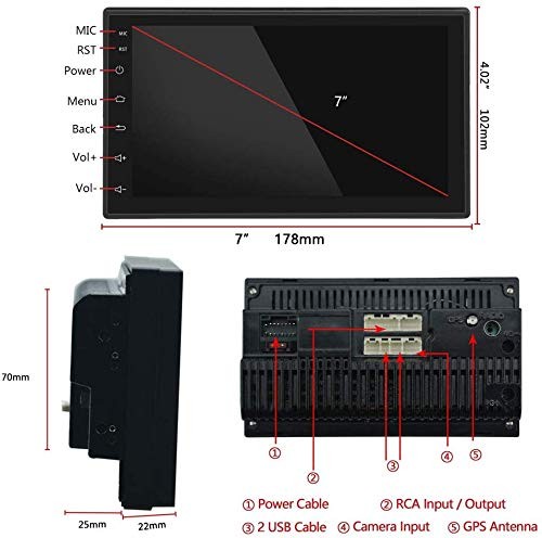 VP1 Android Stereo with Bluetooth/WiFi/Navigation & USB Touch Screen