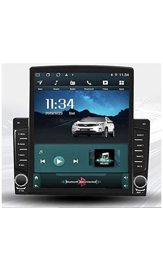 VP1 Android Touch Screen Double Din Car Stereo Tesla Player with Navigation/GPS/WiFi/Bluetooth Compatible for Hyundai Creta