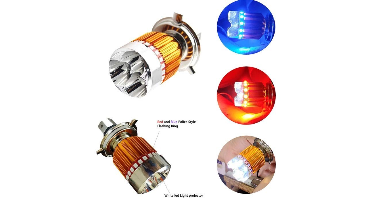 Bike Headlight H4 Multicolor for TVS Apache 160 BS6