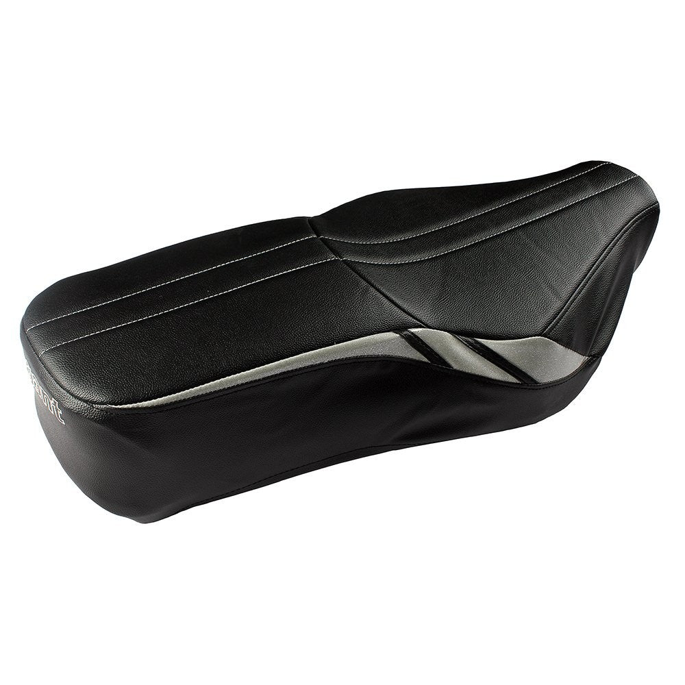 VP1 Bike Seat Cover Black and Silver for Royal Enfield Bullet 350 with One Year Warranty