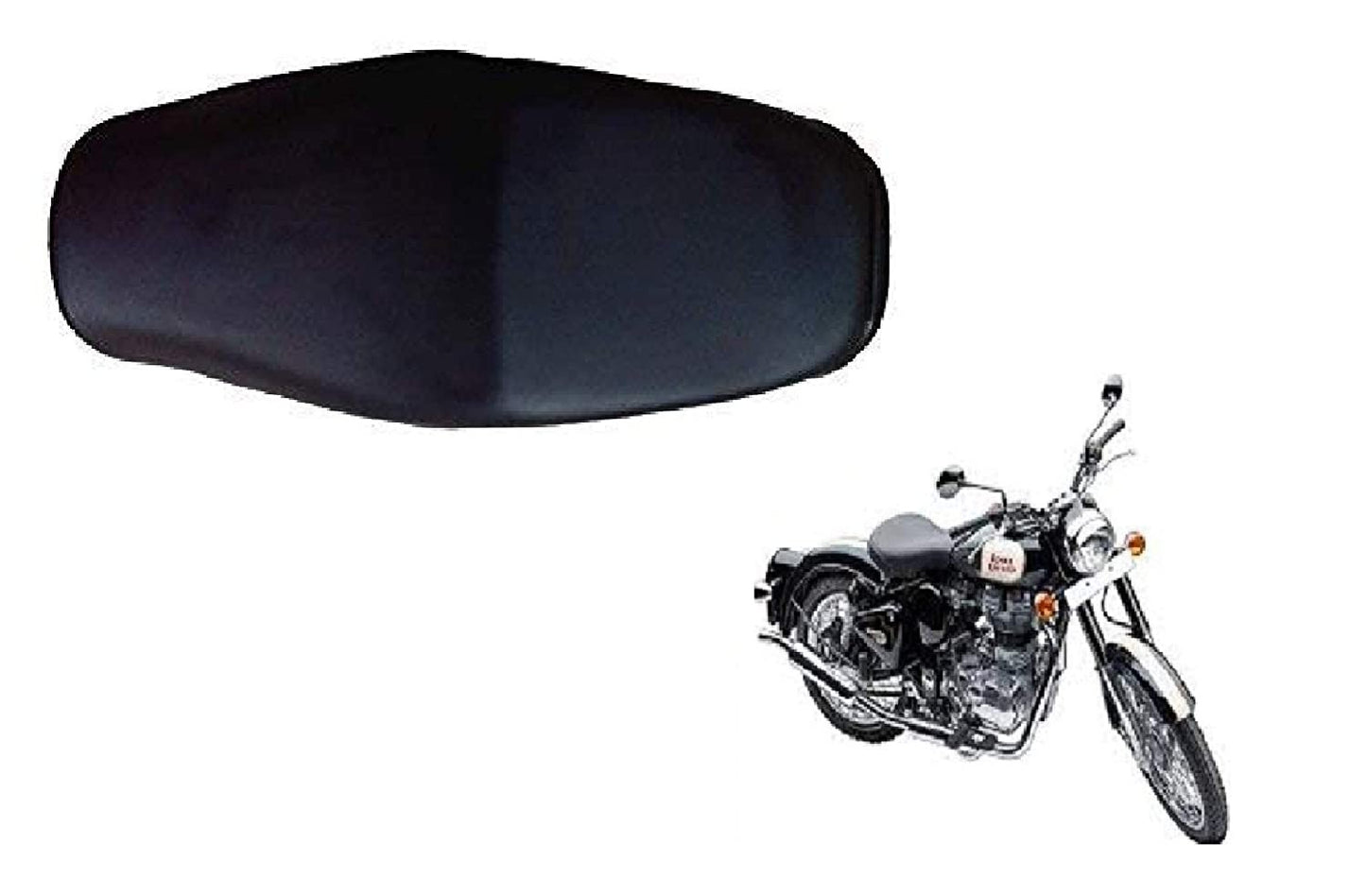 VP1 Bike Seat Cover PU Leather for Royal Enfield Classic 500 Pack of 1