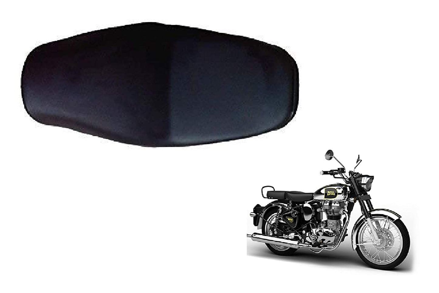 VP1 Bike Seat Cover PU Leather for Royal Enfield Classic Chrome Pack of 1