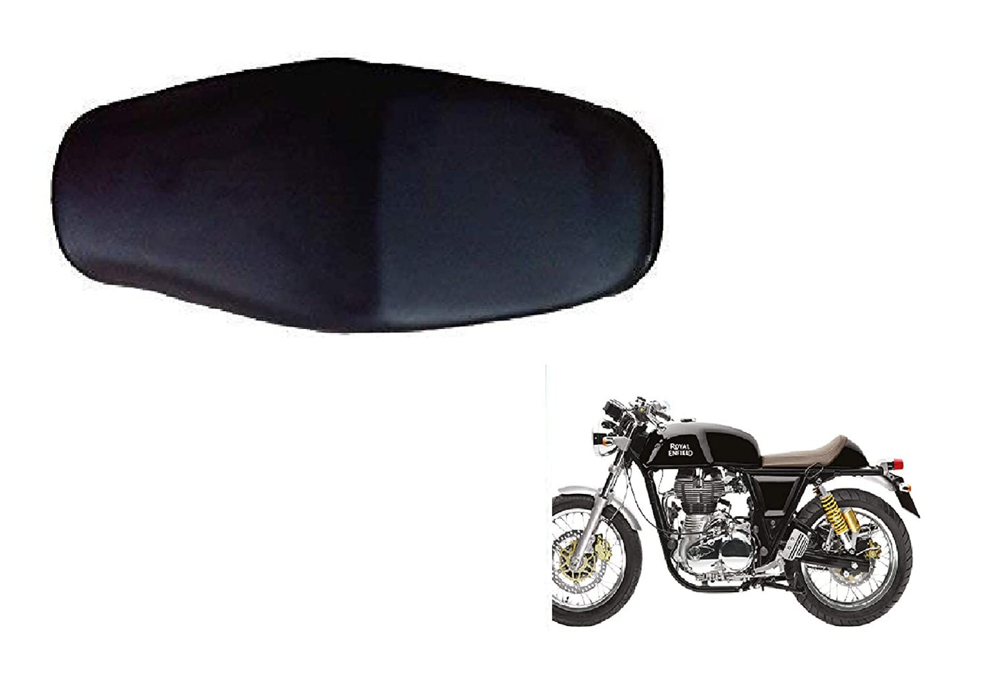 VP1 Bike Seat Cover PU Leather for Royal Enfield Continental GT Pack of 1