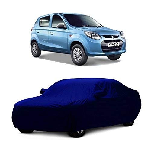 VP1 Car Body Cover for Maruti Suzuki Alto 800 with Side Mirror Pocket (Navy Blue)