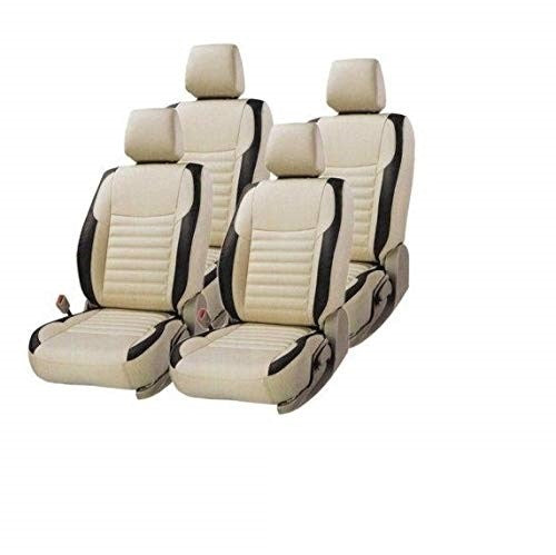 VP1 Car leatherite seat cover Beige And Black For Hyundai Creta