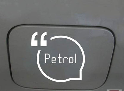 VP1 Car Petrol Exterior Decal for Fuel Lid Petrol Tank Sides Sporty Sticker Vinyl