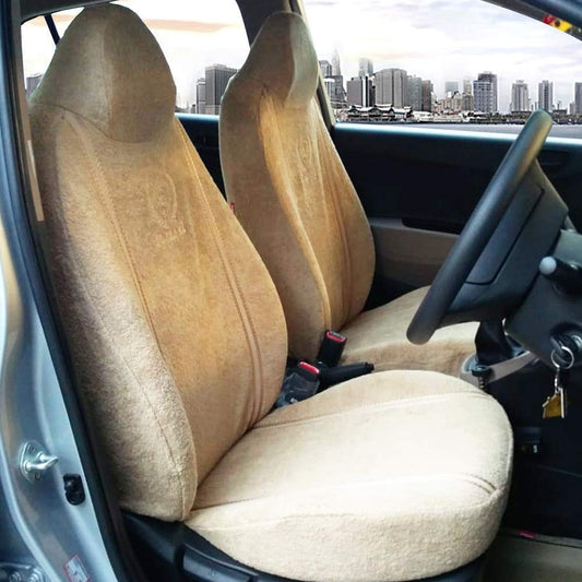 VP1 Cotton Towel Beige Fabric Car Seat Cover Hyundai Creta 2020