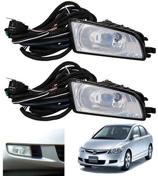 Fog Lamp Assembly for Honda Civic 2005-2012 (Set of 2 Pcs-)