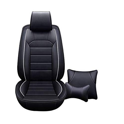 VP1 Front and Rear Car Seat Covers Compatible with Hyundai Creta 2020, Black]