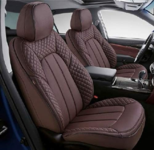 VP1 Front and Rear Car Seat Covers Compatible with Hyundai Creta 2020, Brown