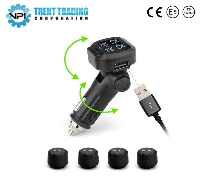 VP1 Moving USB Port Cigarette Lighter TPMS