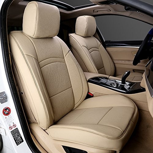 VP1 PU Leather Car Seat Cover Beige for Hyundai Creta