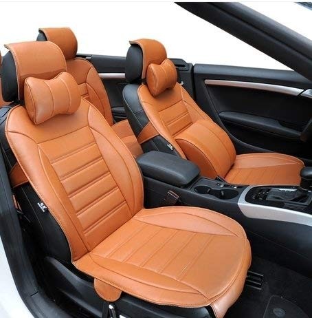 VP1 PU Leather Car Seat Cover for Hyundai Creta 2020 Onwards-Tan