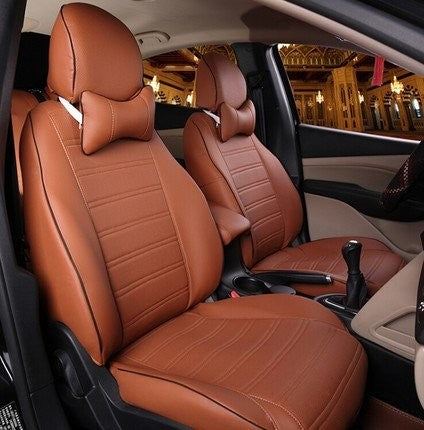 VP1 PU Leather Tan Car Seat Cover for Hyundai Creta