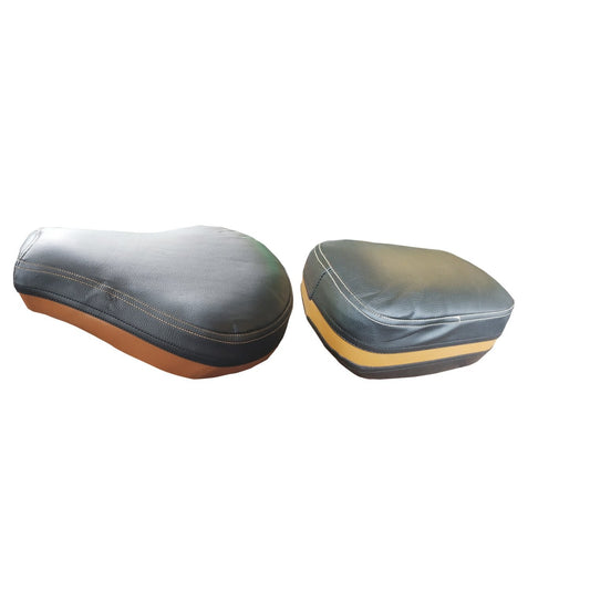 VP1 Seat Cover for Royal Enfield Classic 350, Classic 500 (Black - Brown)