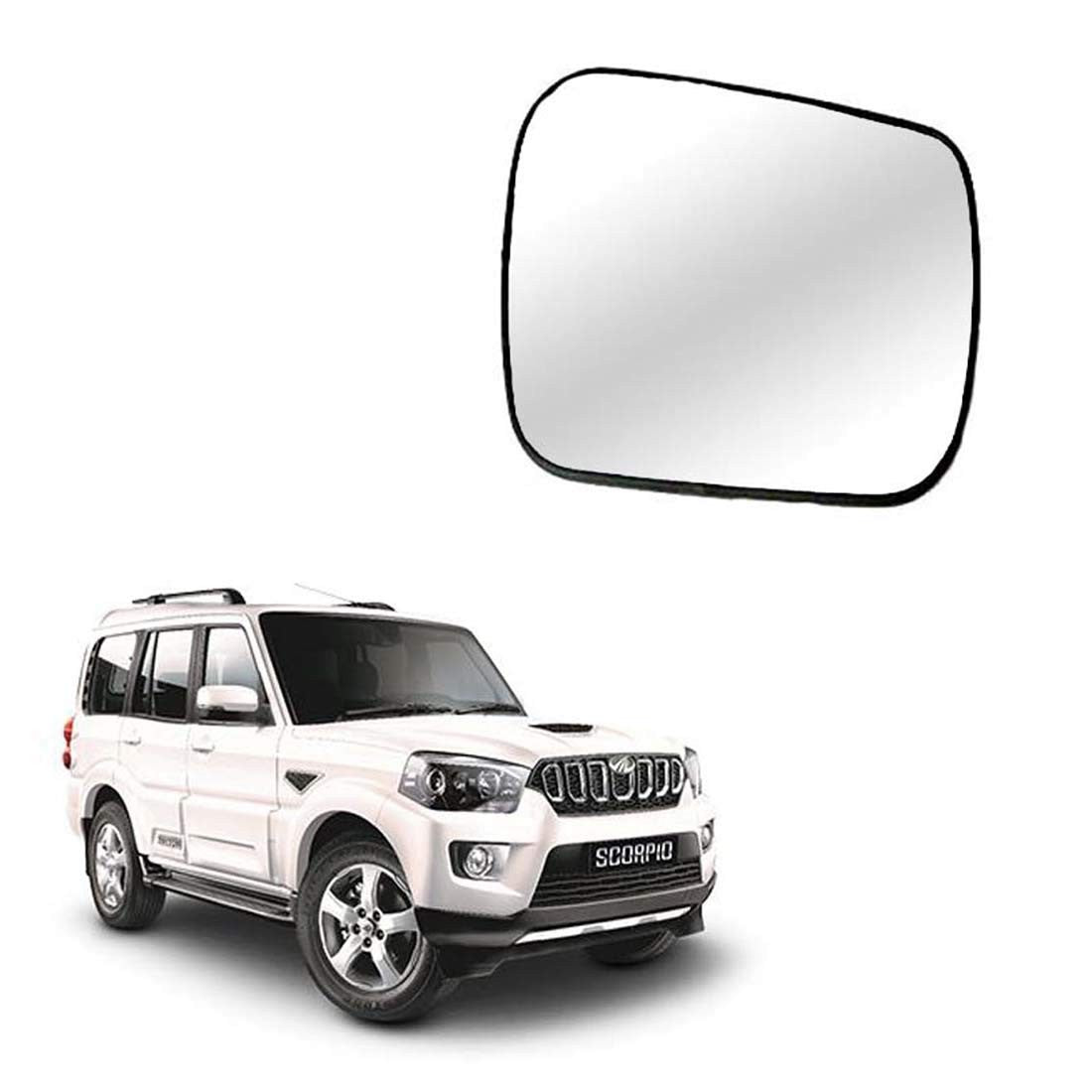 VP1 Side View Mirror Glass for Mahindra Scorpio M-Hawk 2008-2019 Model (Non Heated) (ANY TWO SIDE)