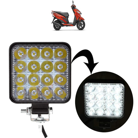 Square 16 Led Bike Headlight/Car Headlight/Driving Lamp for Honda Grazia