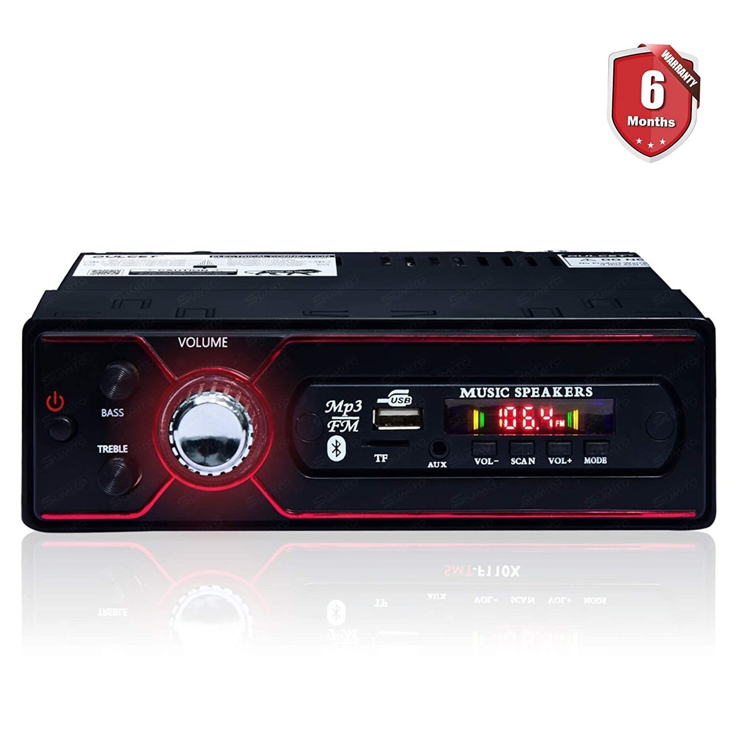 VP1 Stereo with Bluetooth/USB/SD Card Slot/FM Radio/Aux Input