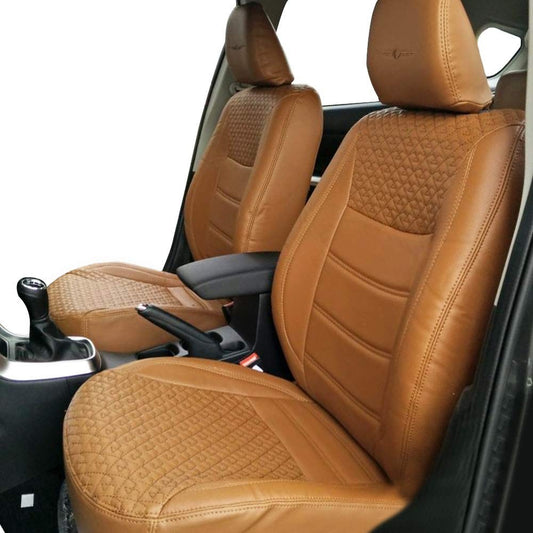 VP1 Tan Art Leather Seat Cover for Hyundai Creta E (2015 TO 2018)