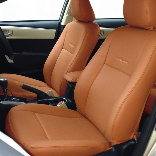 VP1 Tan Art Leather Seat Cover for Hyundai Creta SX PLUS Facelift 2018 Onwards