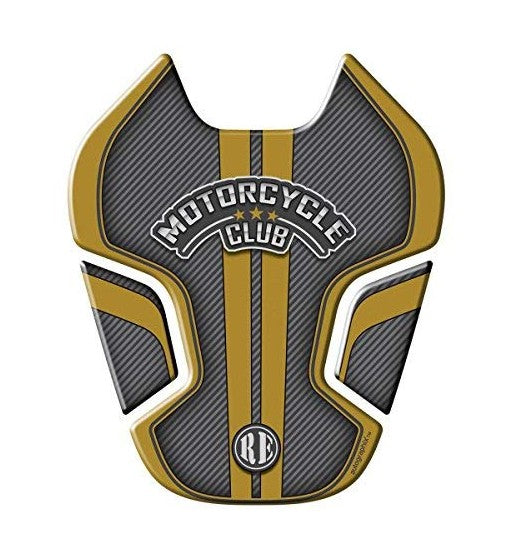 Tank Pad Sticker for Royal Enfield (Grey and Gold)