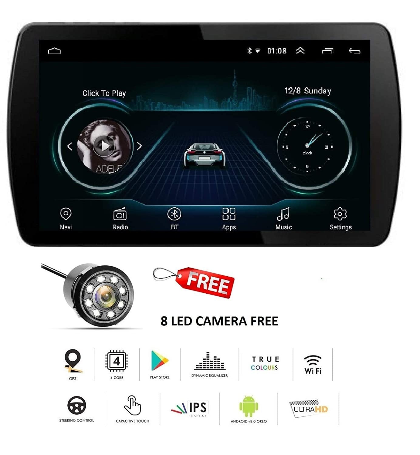 VP1 Touch Android Stereo with GPS/Wi-Fi/Mirror Link for Tata Hexa