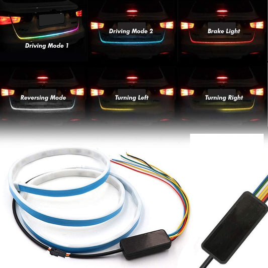 VP1 Universal Flow Car LED Light Streamer Brake Trunk Signal Light for All Cars & Mini SUVS (4FT)