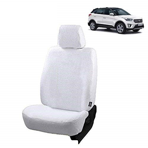 VP1 White Cotton Towel Fabric Seat Cover for Hyundai Creta