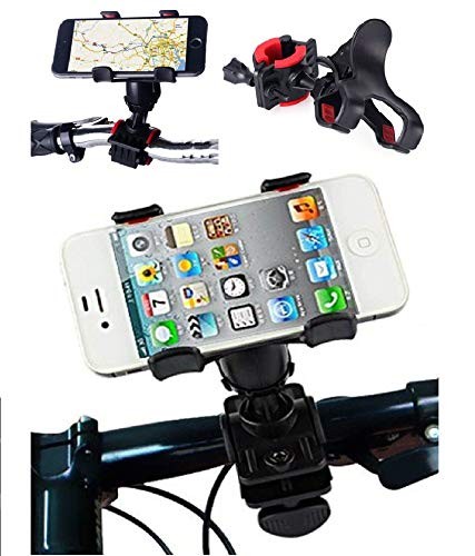 Motorcycle Bicycle MTB Bike Mobile Phone Cradle Adjustable Handlebar Mount Bracket Holder