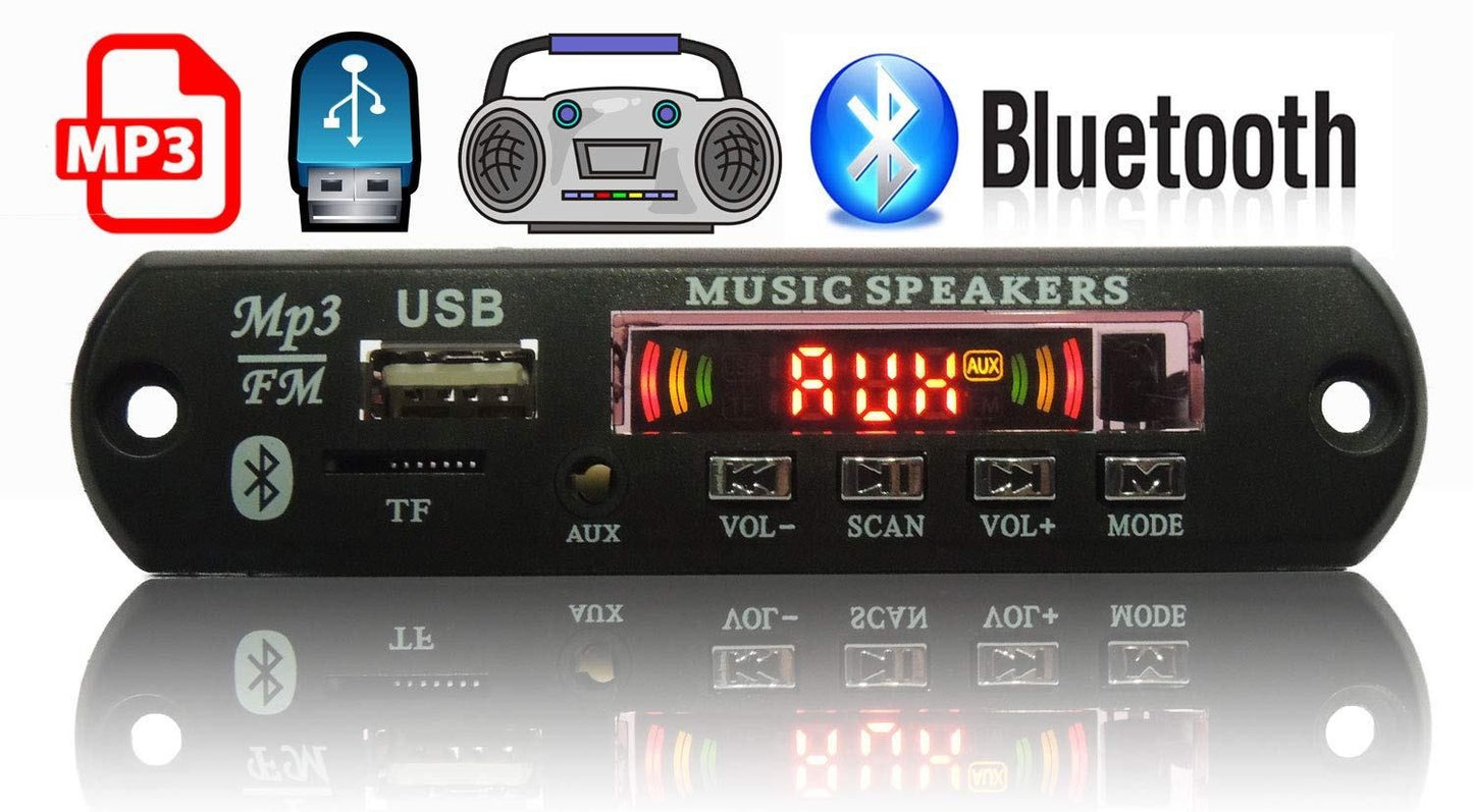 VP1GJ Bluetooth FM USB AUX Card MP3 Stereo Audio Player