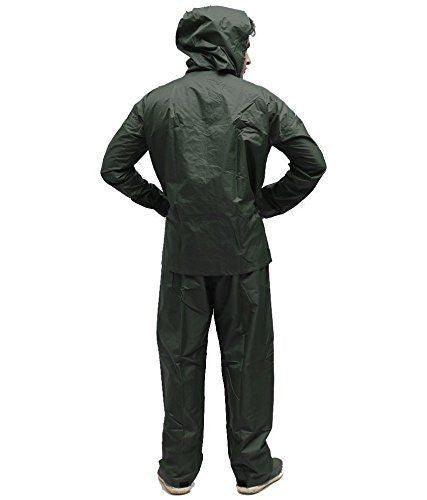 Water Proof Rain Suit with Hood-Green